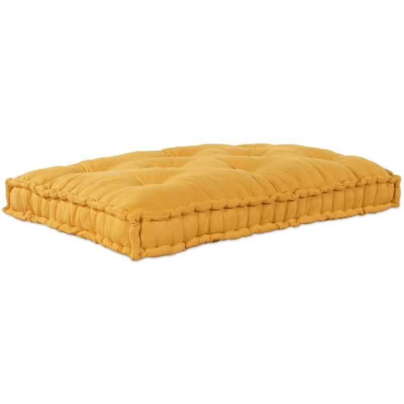 foto del prodotto cuscino per divano a pallet vidaxl in tessuto giallo