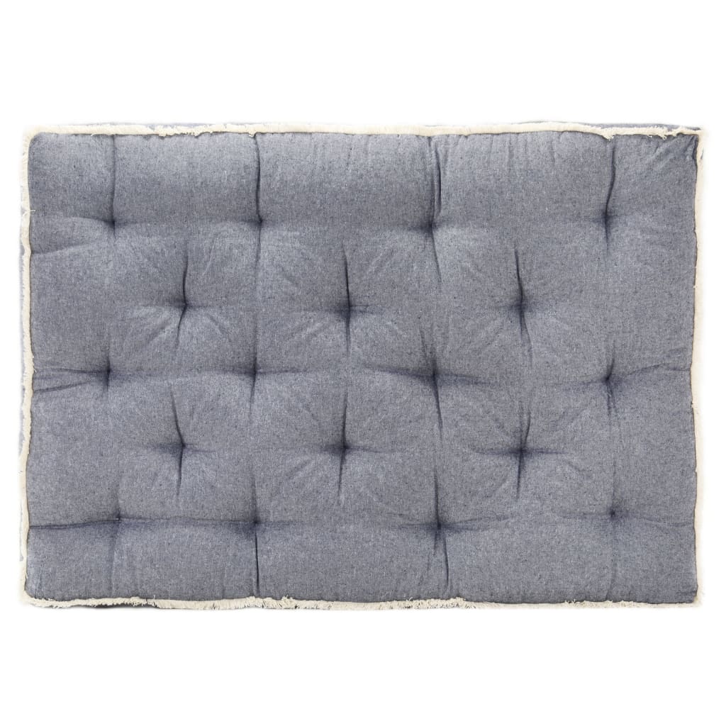 foto del prodotto cuscino per divano in pallet blu 120x80x10 cm cod mxl 68050