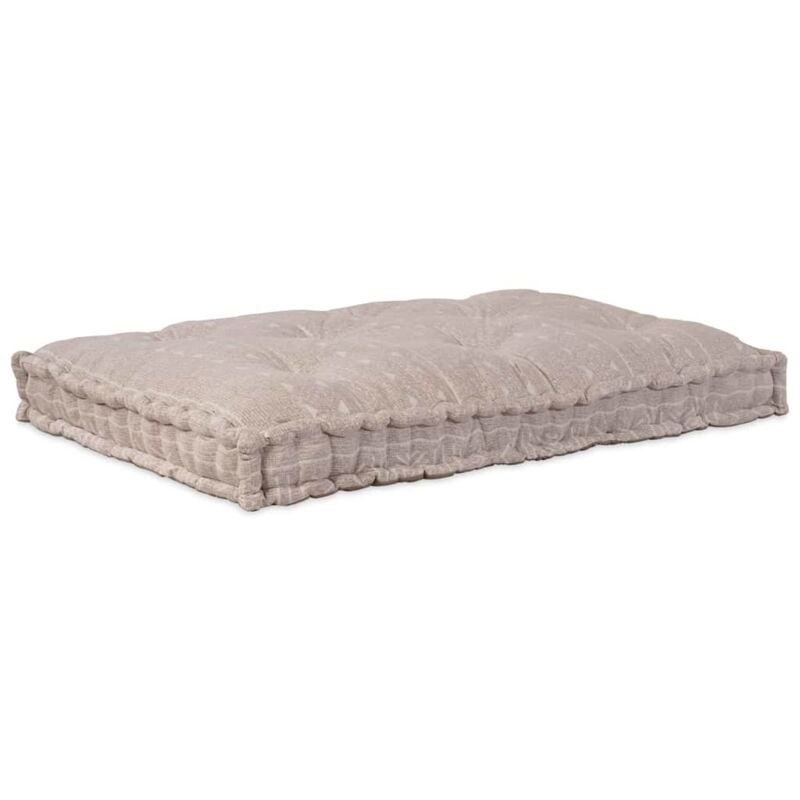 foto del prodotto cuscino per divano pallet marrone chiaro tessuto vidaxl