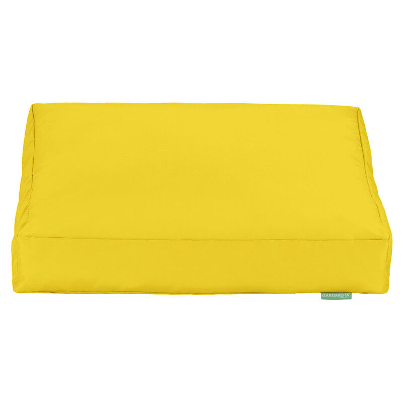 foto del prodotto cuscino per esterni, cuscini da pavimento resistenti all acqua per giardino, 60x60x10 cm comodo cuscino per sedia da giardino giallo gardenista