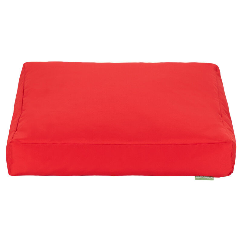 foto del prodotto cuscino per esterni, cuscini da pavimento resistenti all acqua per giardino, 60x60x10 cm comodo cuscino per sedia da giardino rosso gardenista
