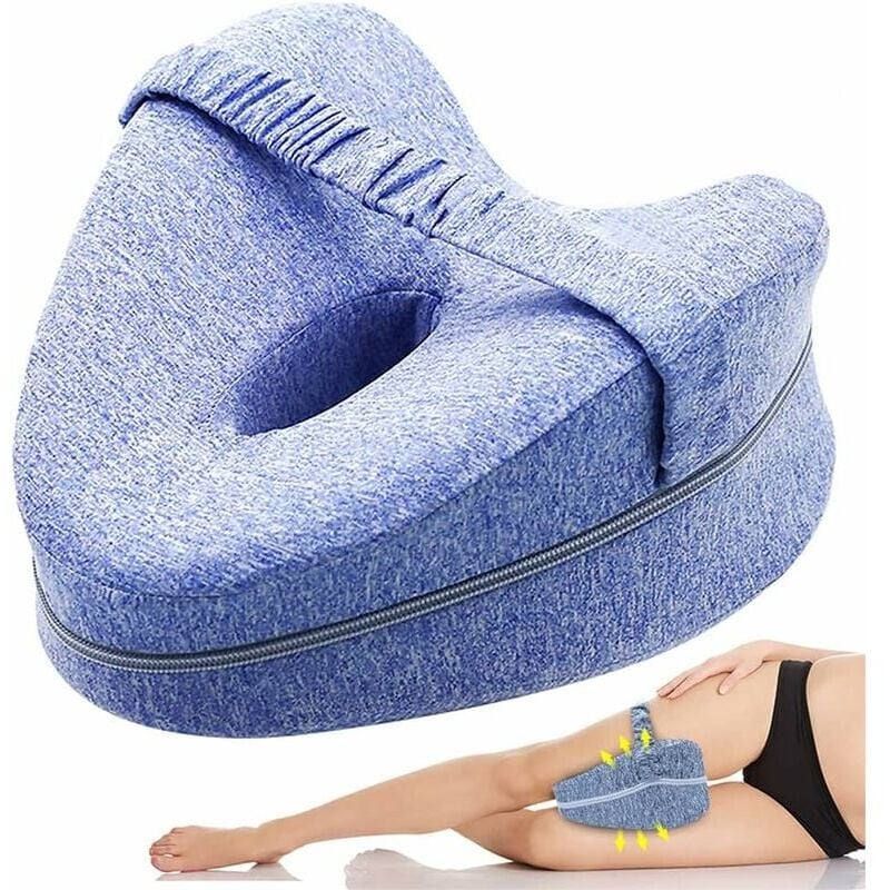 foto del prodotto cuscino per le ginocchia per chi dorme sul fianco. cuscini poggia gambe. cuscino comfort per le gambe. cuscino per le ginocchia per dormire. cuscino