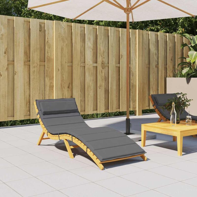 foto del prodotto cuscino per lettino antracite 180x60x4 cm in tessuto oxford vidaxl