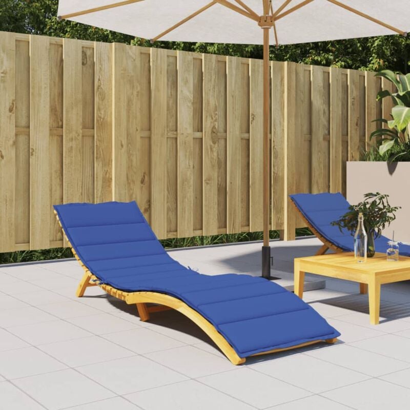 foto del prodotto cuscino per lettino blu reale 200x60x3 cm in tessuto oxford vidaxl