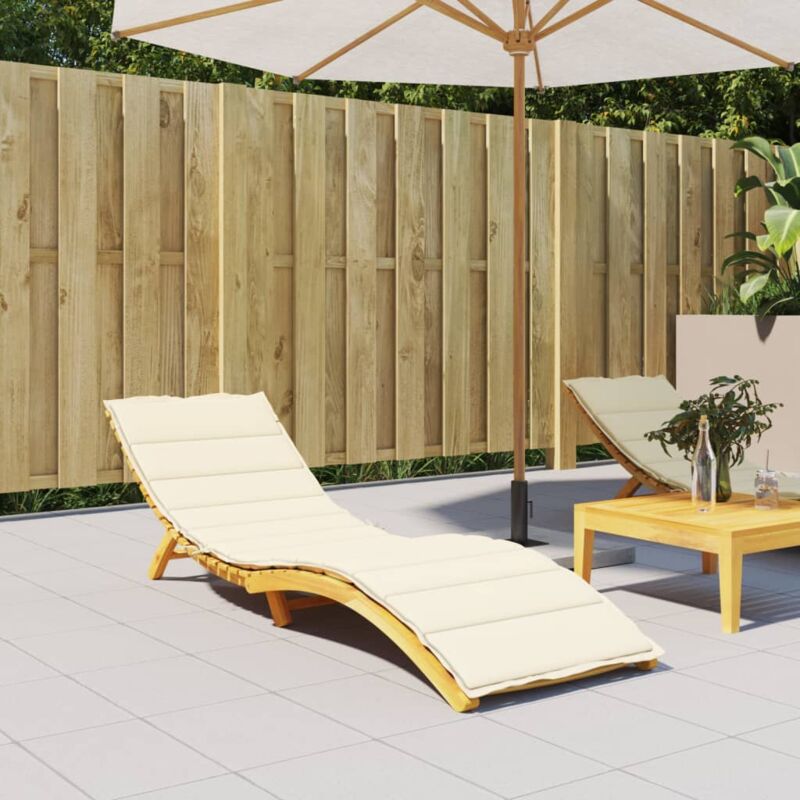 foto del prodotto cuscino per lettino crema 200x60x3 cm in tessuto oxford