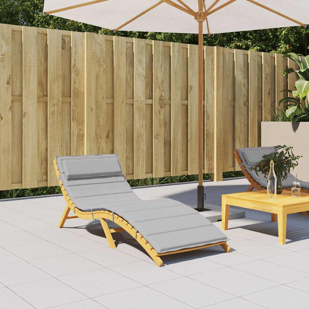 foto del prodotto cuscino per lettino grigio 180x60x3 cm in tessuto oxfordcod mxl 94334