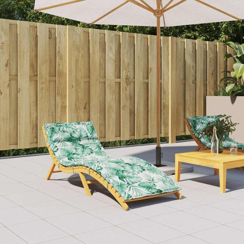 foto del prodotto cuscino per lettino motivo foglie 180x60x4 cm in tessuto oxford vidaxl