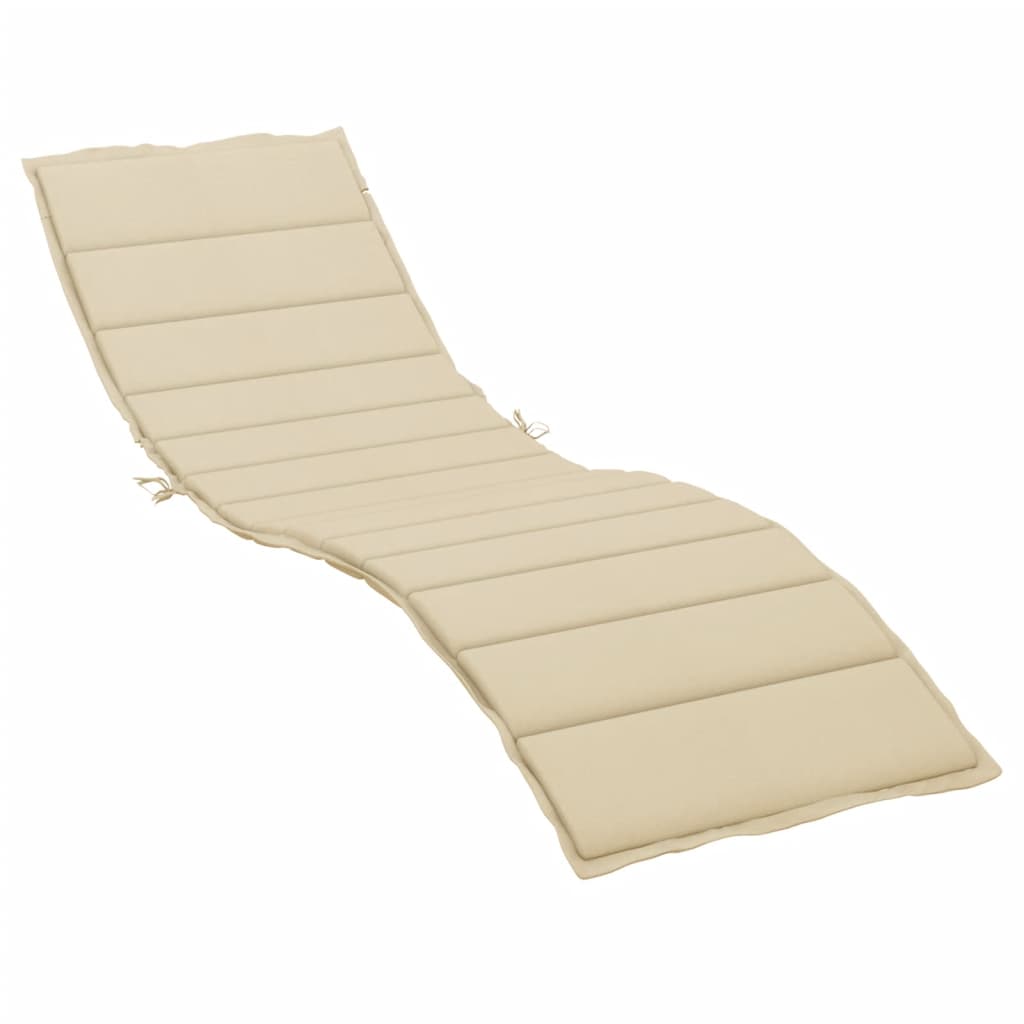 foto del prodotto cuscino per lettino prendisole beige 200x60x3 cm in tessuto cod mxl 60438