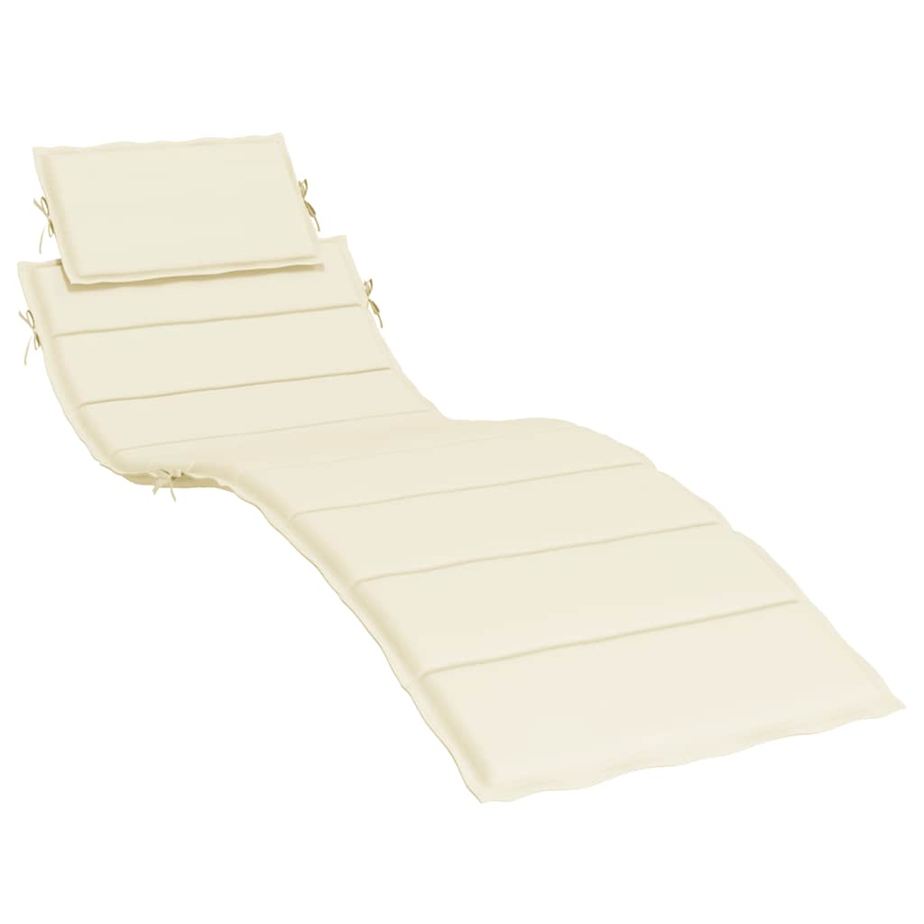 foto del prodotto cuscino per lettino prendisole crema 186x58x3 cm cod mxl 77018