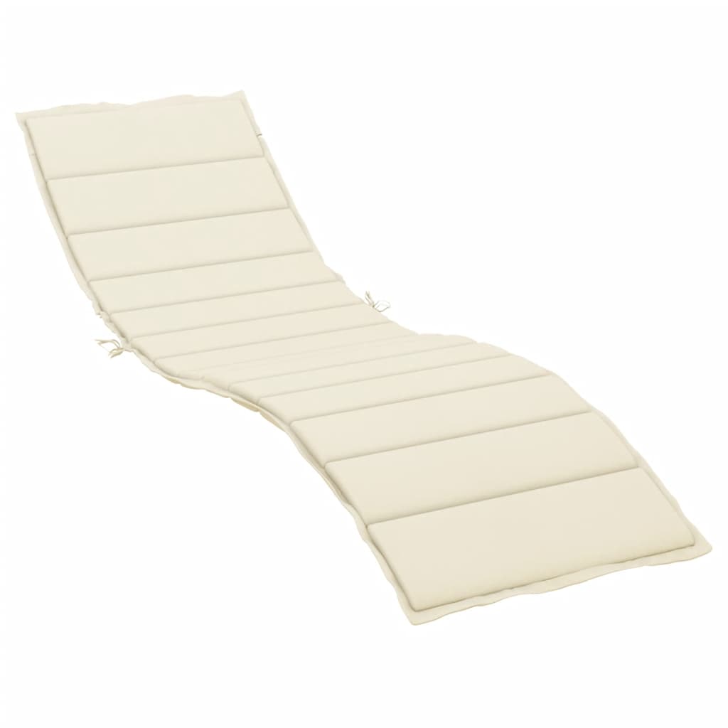 foto del prodotto cuscino per lettino prendisole crema 200x50x3 cm in tessuto cod mxl 53253