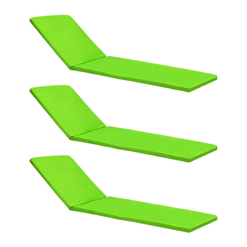foto del prodotto cuscino per lettino prendisole da esterno, cuscino pieghevole resistente all acqua per lettino prendisole in plastica con fodera sfoderabile lime