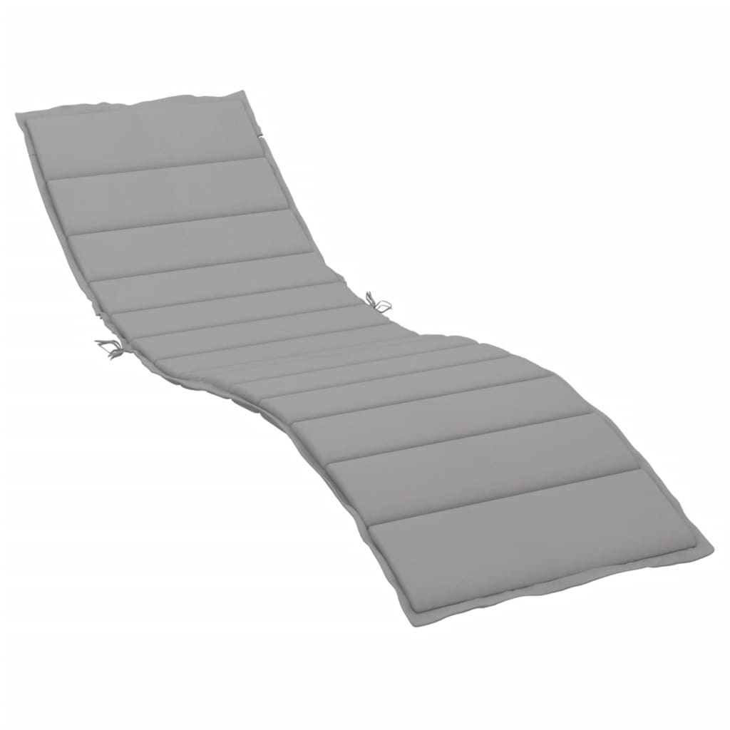 foto del prodotto cuscino per lettino prendisole grigio 200x50x3 cm in tessuto cod mxl 68299
