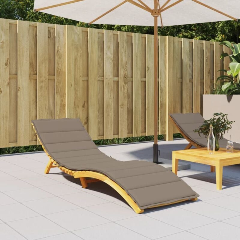 foto del prodotto cuscino per lettino tortora 200x50x3 cm in tessuto oxford vidaxl