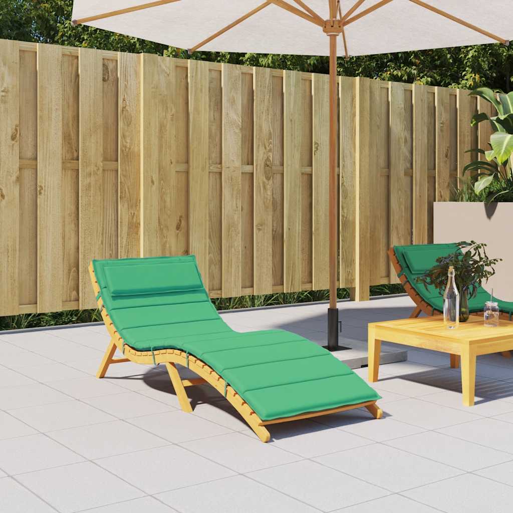 foto del prodotto cuscino per lettino verde 180x60x4 cm in tessuto oxford