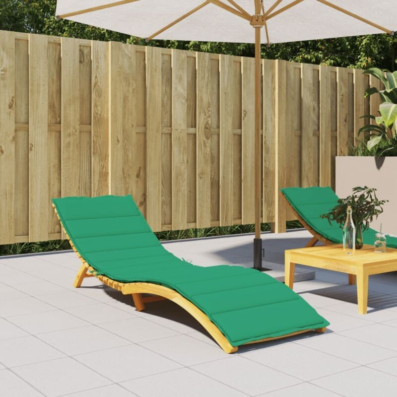 foto del prodotto cuscino per lettino verde 200x60x3 cm in tessuto oxford vidaxl