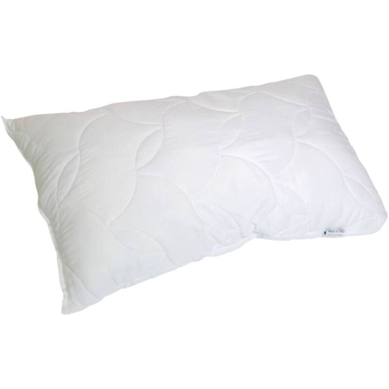 foto del prodotto cuscino per letto, 100 made in italy, guanciale in fiocco di memory forato, anallergico e traspirante, 73x44xh14 cm, con imballo rinforzato talamo