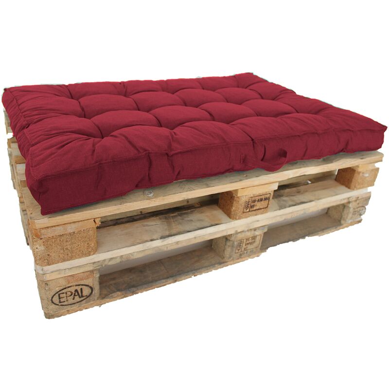 foto del prodotto cuscino per pallet, 120 x 80 cm, rosso ambientehome