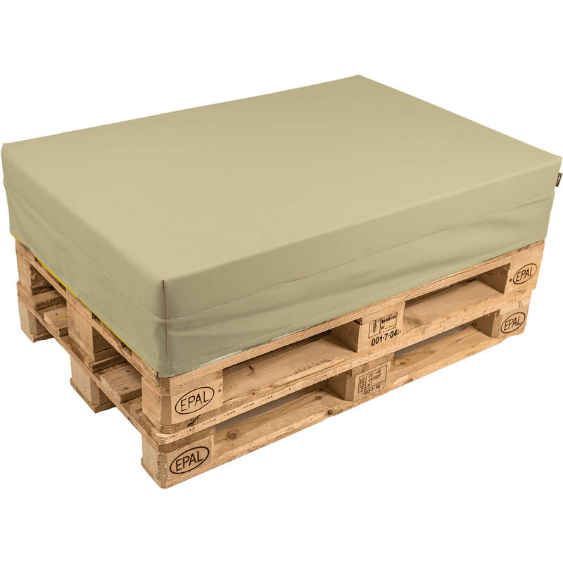 foto del prodotto cuscino per pallet 120x80cm in tessuto pomodone sabbia