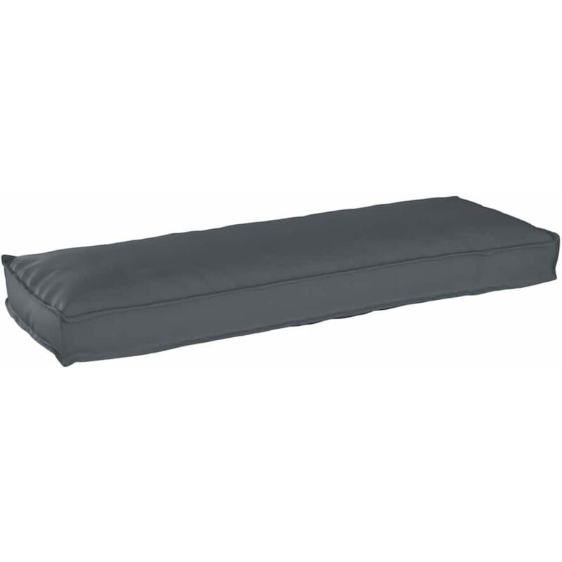 foto del prodotto cuscino per pallet antracite, 120 x 40 x 8 cm, tessuto oxford vidaxl