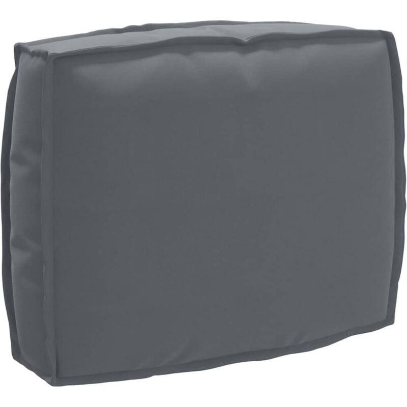 foto del prodotto cuscino per pallet antracite per schienale, 50 x 40 x 12 cm in tessuto oxford vidaxl