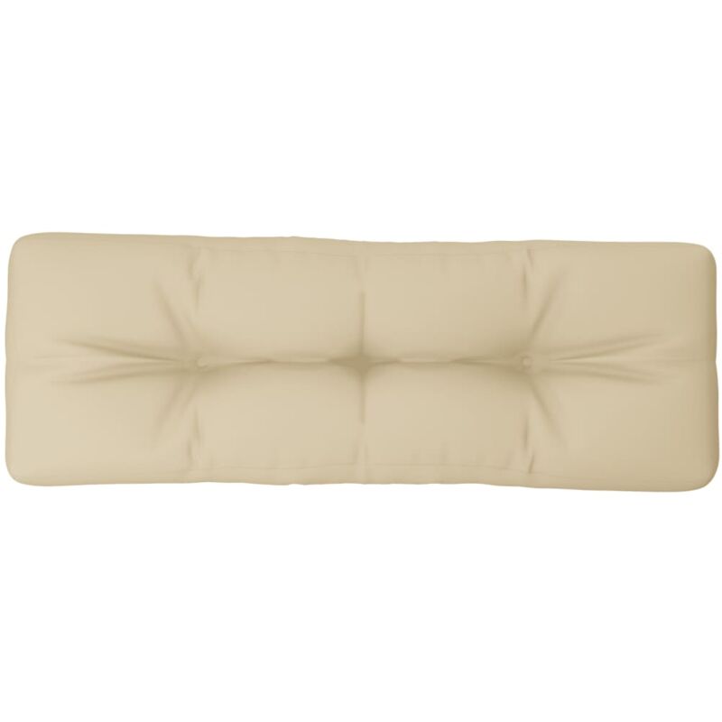 foto del prodotto cuscino per pallet beige 120x40x12 cm in tessuto vidaxl