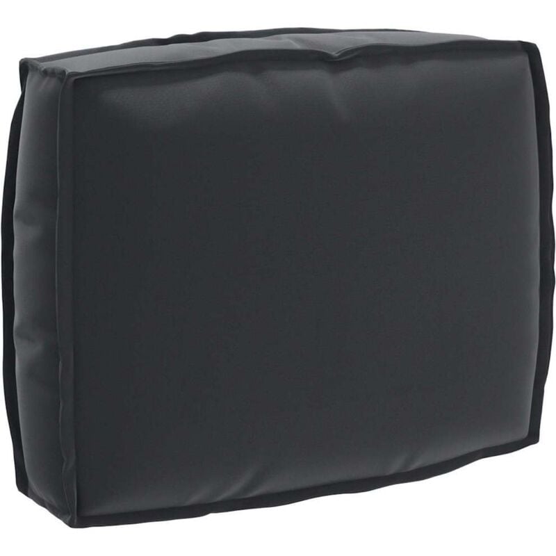 foto del prodotto cuscino per pallet con schienale, nero, 50 x 40 x 12 cm in tessuto oxford vidaxl