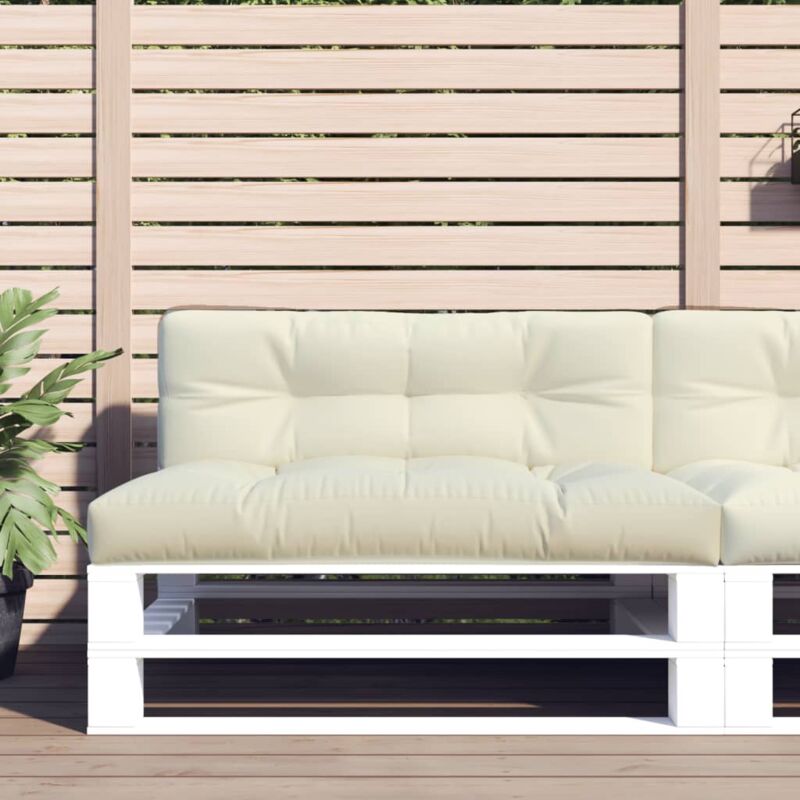 foto del prodotto cuscino per pallet crema 120x40x12 cm in tessuto vidaxl