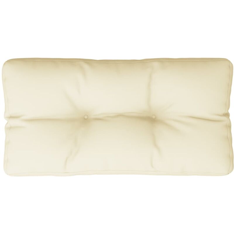 foto del prodotto cuscino per pallet crema 70x40x12 cm in tessuto vidaxl