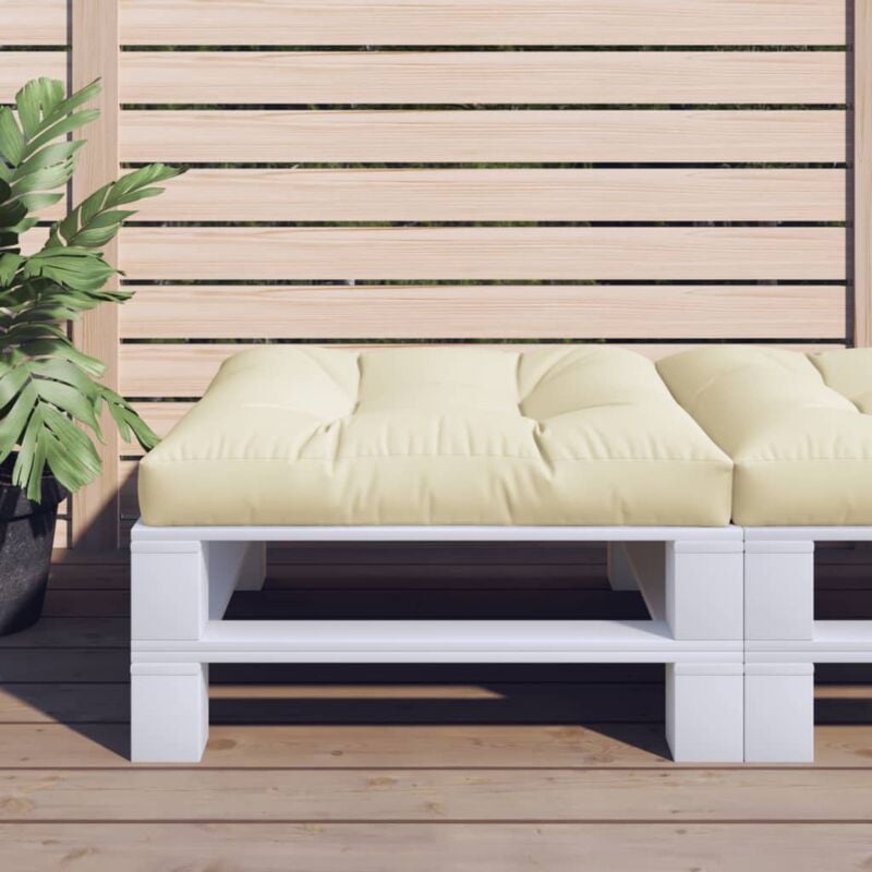 foto del prodotto cuscino per pallet crema 80x80x12 cm in tessuto vidaxl