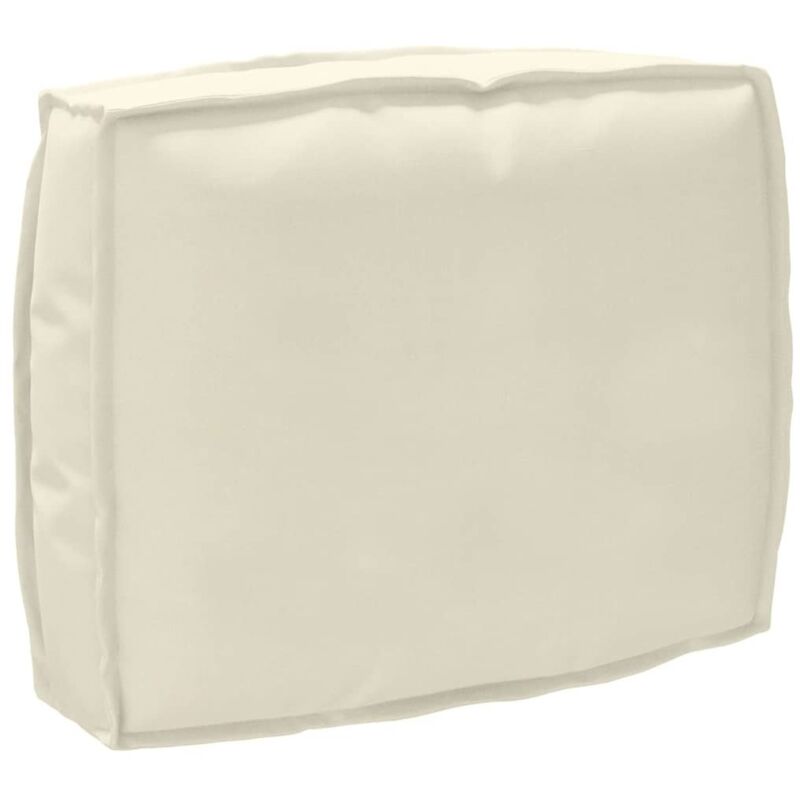 foto del prodotto cuscino per pallet crema per schienale 50x40x12 cm in tessuto oxford vidaxl