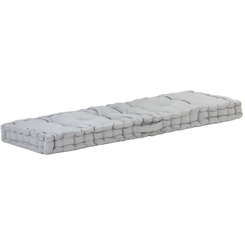 immagine 0 del prodotto cuscino per pallet e pavimento in cotone 120x40x7 cm vari colori colore grigio