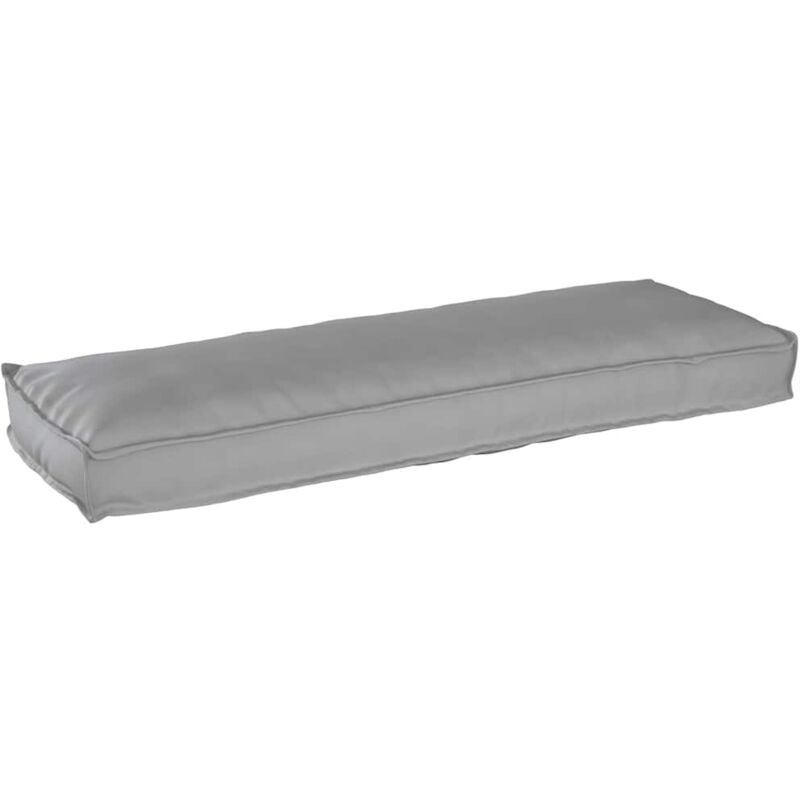 foto del prodotto cuscino per pallet grigio, misura 120 x 40 x 8 cm, in tessuto oxford. vidaxl