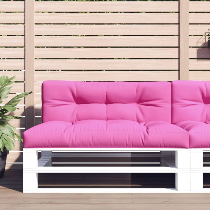 foto del prodotto cuscino per pallet rosa 120x40x12 cm in tessuto