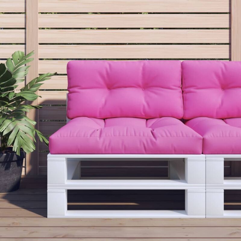 foto del prodotto cuscino per pallet rosa 80x40x12 cm in tessuto - vidaxl