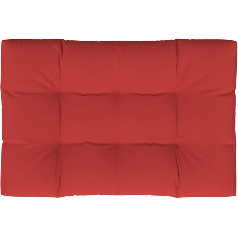 foto del prodotto cuscino per pallet rosso 120x80x12 cm in tessuto vidaxl