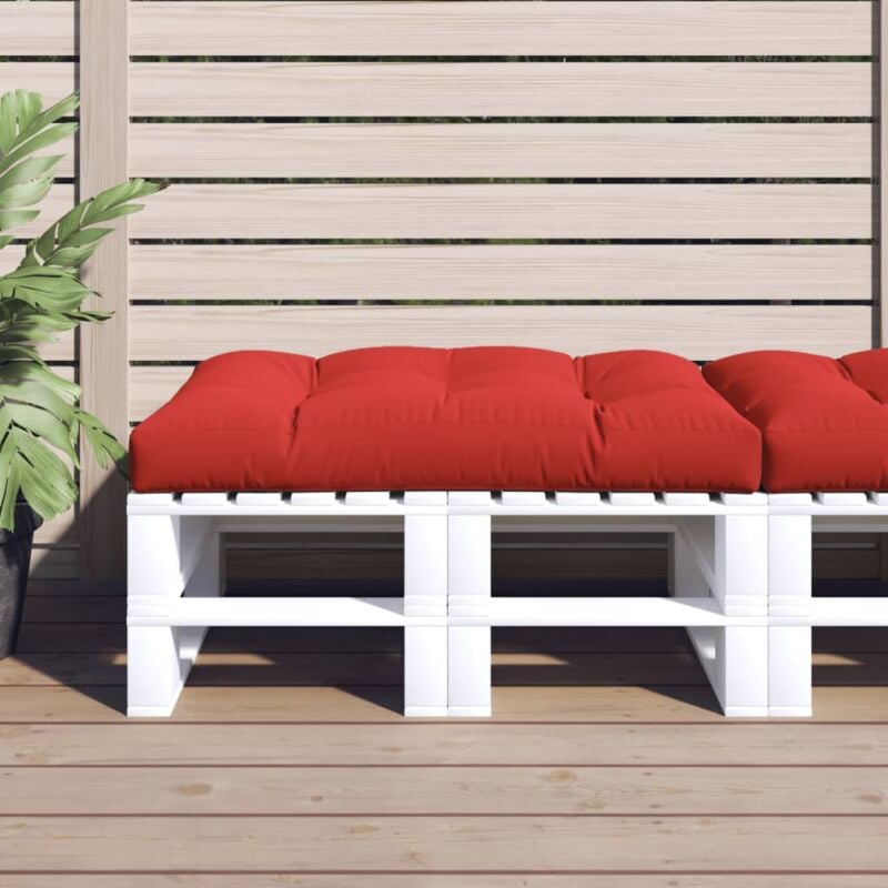 foto del prodotto cuscino per pallet rosso 120x80x12 cm in tessuto vidaxl