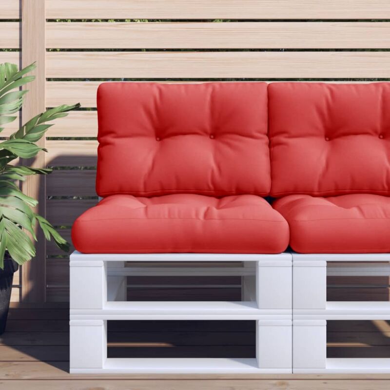 foto del prodotto cuscino per pallet rosso 50x40x12 cm in tessuto vidaxl