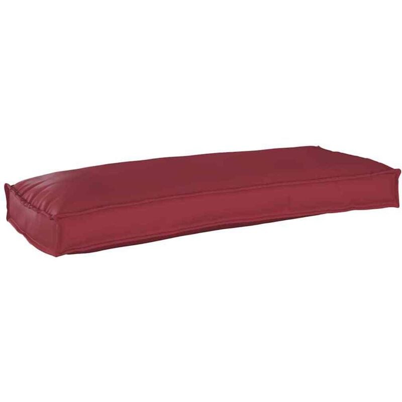 foto del prodotto cuscino per pallet rosso vino 100 x 40 x 8 cm in tessuto oxford vidaxl