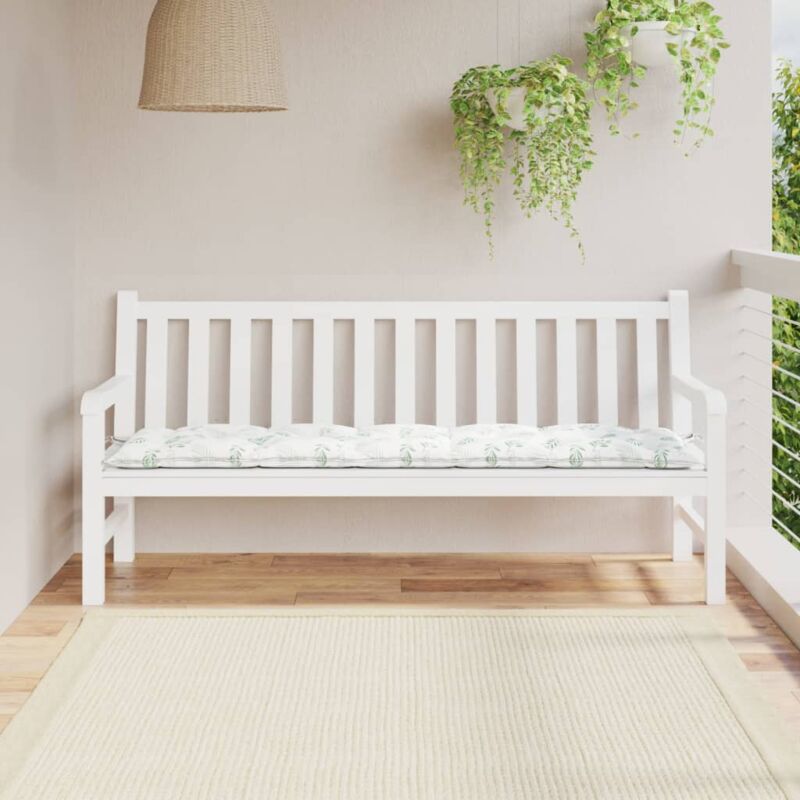 foto del prodotto cuscino per panca a foglie 180x50x7 cm in tessuto oxford vidaxl