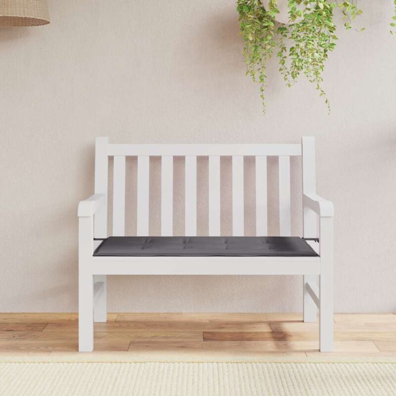 foto del prodotto cuscino per panca antracite 100x50x3 cm in tessuto oxford