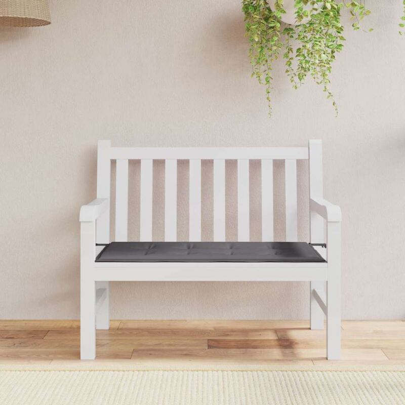 foto del prodotto cuscino per panca antracite 120x50x3 cm in tessuto oxford