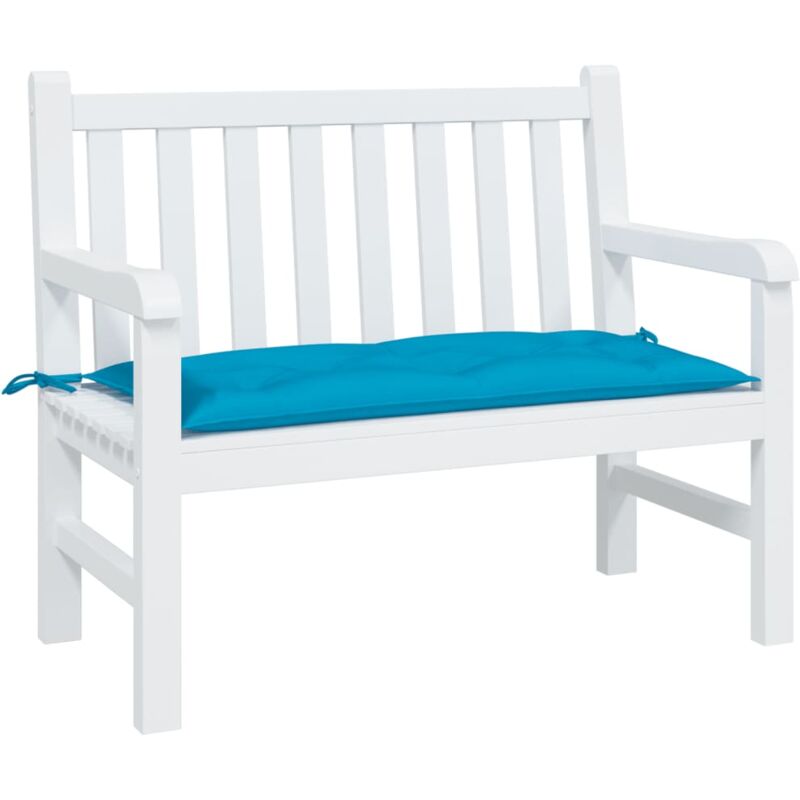 foto del prodotto cuscino per panca azzurro 100x50x7 cm in tessuto oxford vidaxl