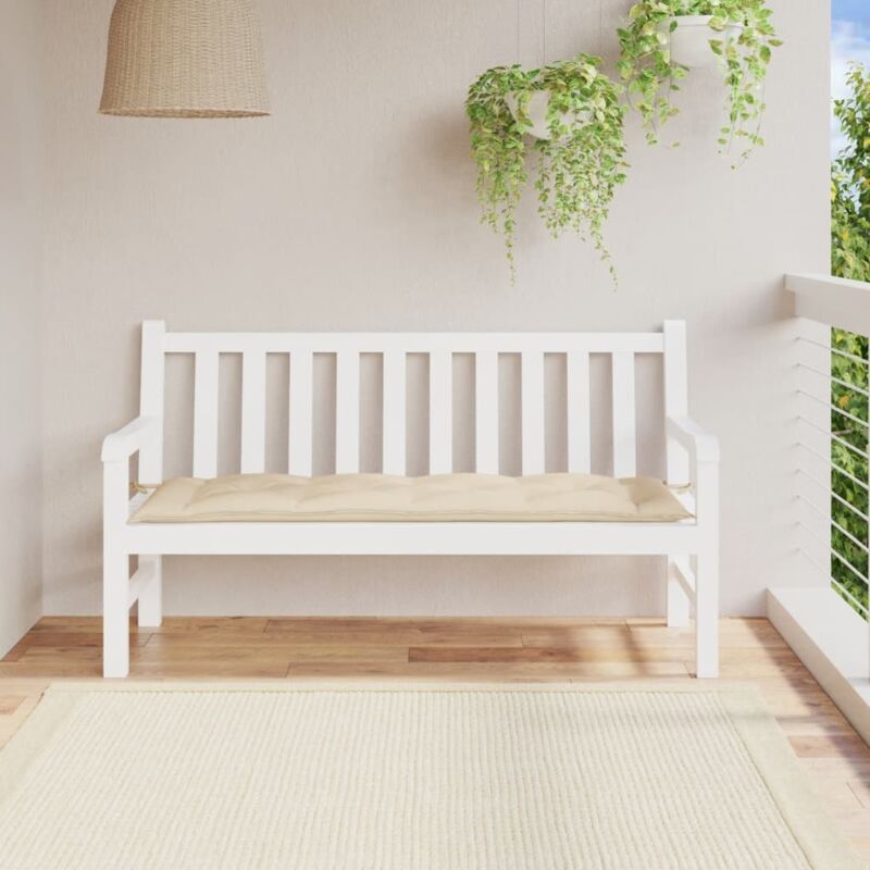 foto del prodotto cuscino per panca beige 150x50x7 cm in tessuto oxford vidaxl
