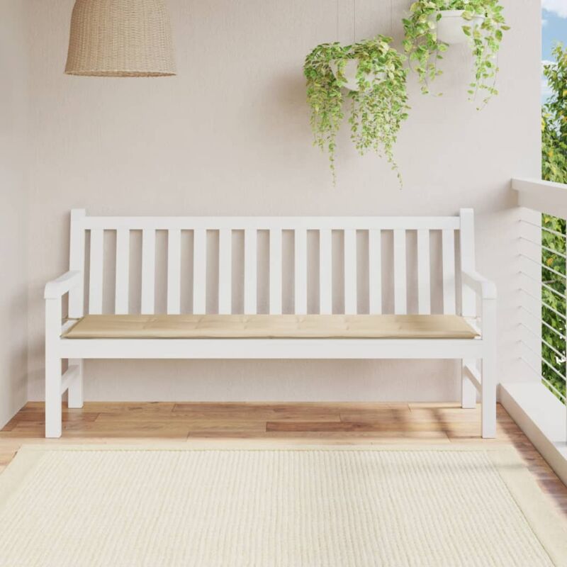 foto del prodotto cuscino per panca beige 180x50x3 cm in tessuto oxford