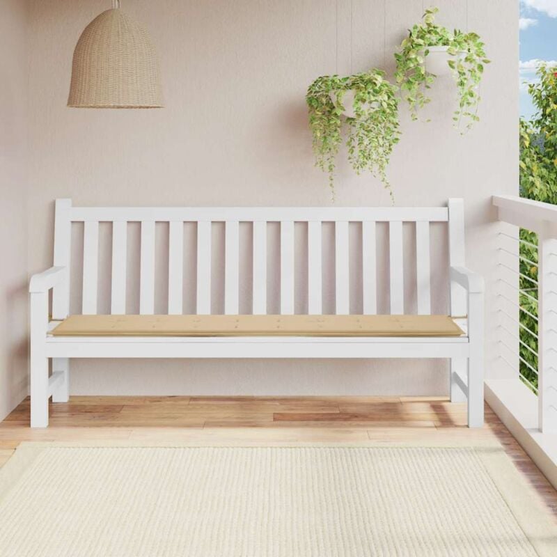 foto del prodotto cuscino per panca beige 200x50x4 cm in tessuto oxford vidaxl