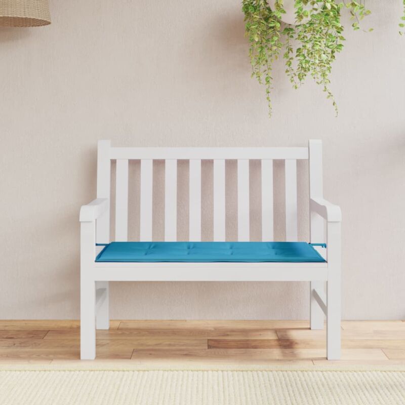 foto del prodotto cuscino per panca blu 120x50x3 cm in tessuto oxford