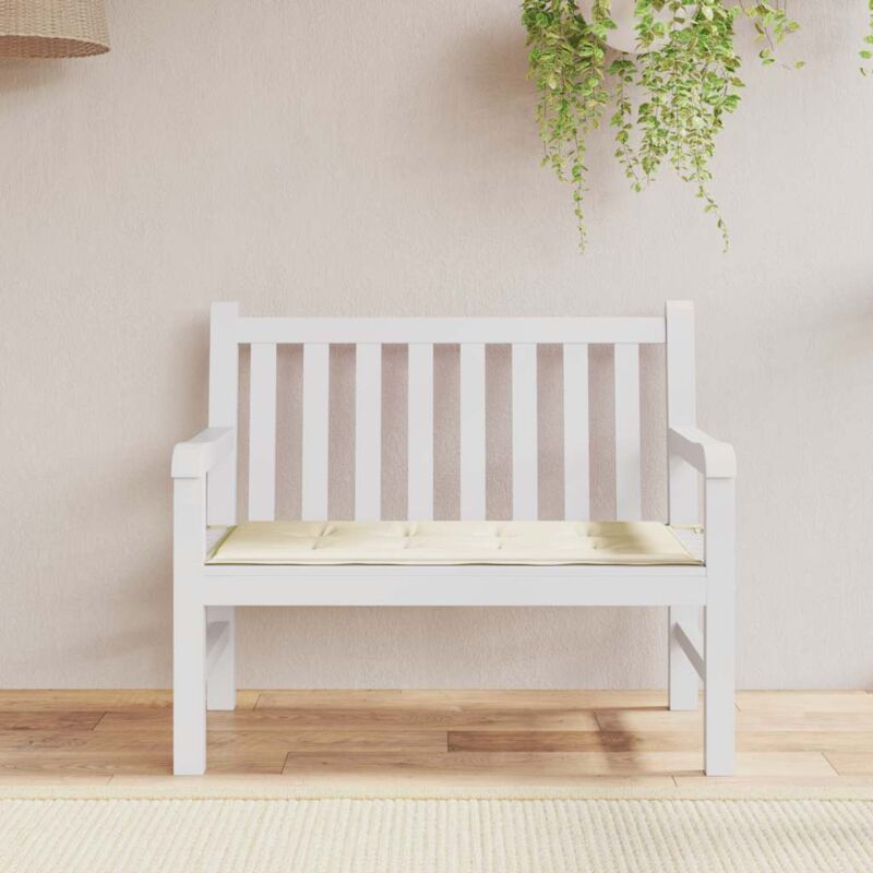 foto del prodotto cuscino per panca crema 100x50x4 cm in tessuto oxford vidaxl