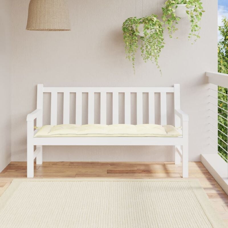 foto del prodotto cuscino per panca crema 150x50x7 cm in tessuto oxford vidaxl