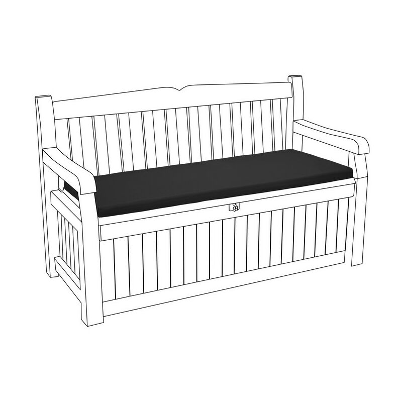 foto del prodotto cuscino per panca da esterno, cuscini per panca resistenti all acqua per panche iceni ed eden con rivestimento sfoderabile, cuscini per mobili da