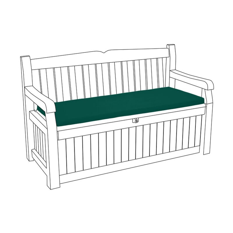 foto del prodotto cuscino per panca da esterno, cuscini per panca resistenti all acqua per panche iceni ed eden con rivestimento sfoderabile, cuscini per mobili da